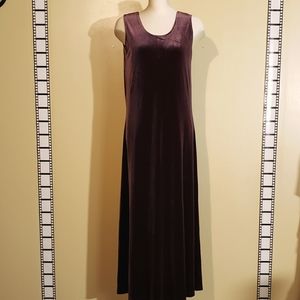 2/$39. Brown velour maxi dress.